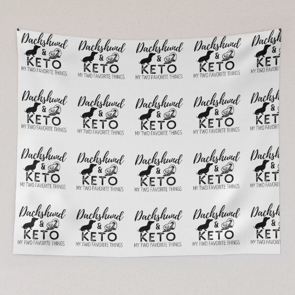 Item preview, Dachshund & Keto Print designed and sold by TheDachshund.