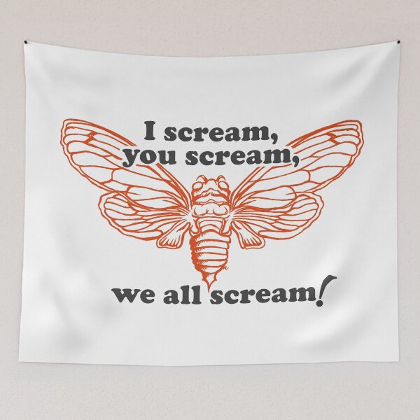 Item preview, Cicadas - I Scream, You Scream, We All Scream! designed and sold by The White Bat.