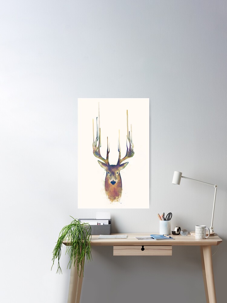 Thumbnail 1 of 3, Poster, Deer // Steadfast designed and sold by Amy Hamilton.