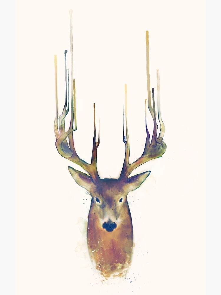 Thumbnail 3 of 3, Poster, Deer // Steadfast designed and sold by Amy Hamilton.