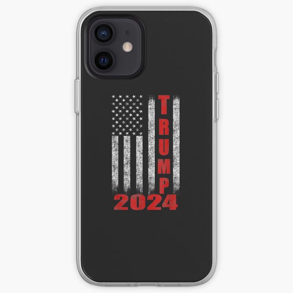 American Flag Design T.R.U.M.P 2024 iPhone Soft Case