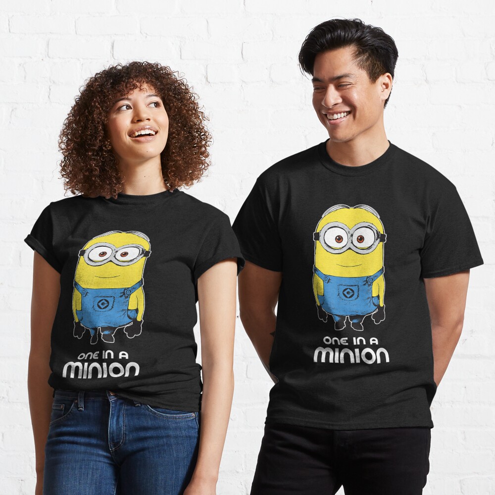 MINIONS TEE SHIRT large DESPICABLE ME yellow FACE 100% COTTON new with tag 