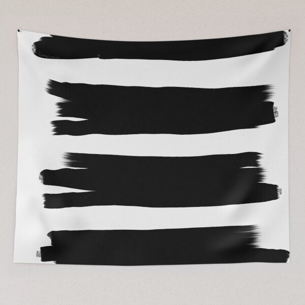 Item preview, Brush black and white abstract art designed and sold by KennyLucky.