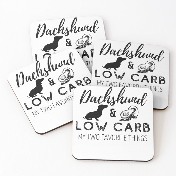 Item preview, Dachshund & Low Carb Print designed and sold by TheDachshund.