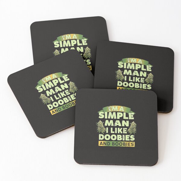 Item preview, Weed Lover I'm A Simple Man I Like Doobies And Boobies designed and sold by AnielaNowakows.
