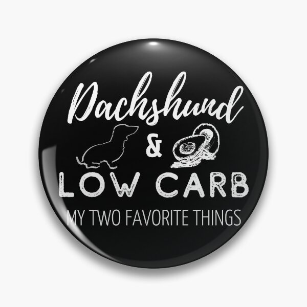 Artikelvorschau, Dachshund & Low Carb Print | black entworfen und verkauft von TheDachshund.