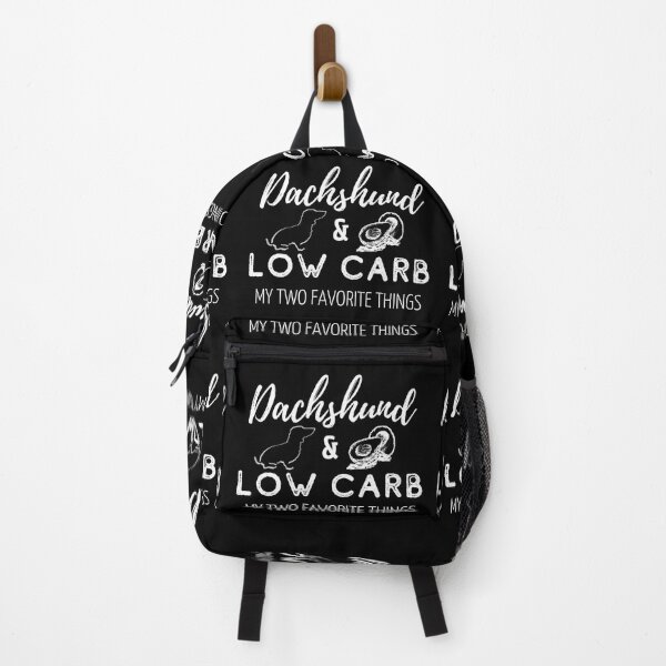 Item preview, Dachshund & Low Carb Print | black designed and sold by TheDachshund.