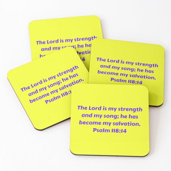 Aperçu de l'œuvre Bible Verse Psalm 118:14 créée et vendue par Prayingwarrior.