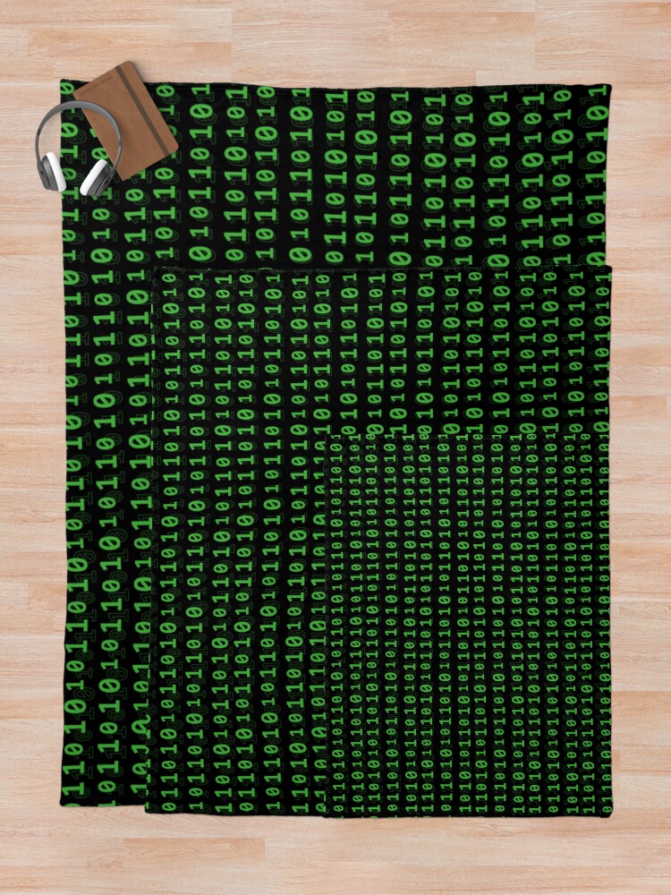 Alternate view of Binary numbers Throw Blanket