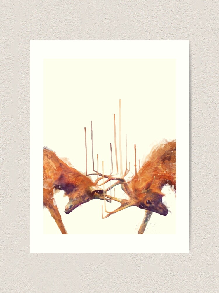 Alternate view of Stags // Strong Art Print