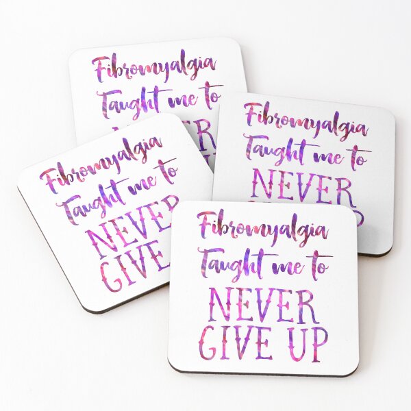 Item preview, Fibromyalgia taught me to never give up, Fibro Flair, disability swag, workout brag designed and sold by IndependentLife.