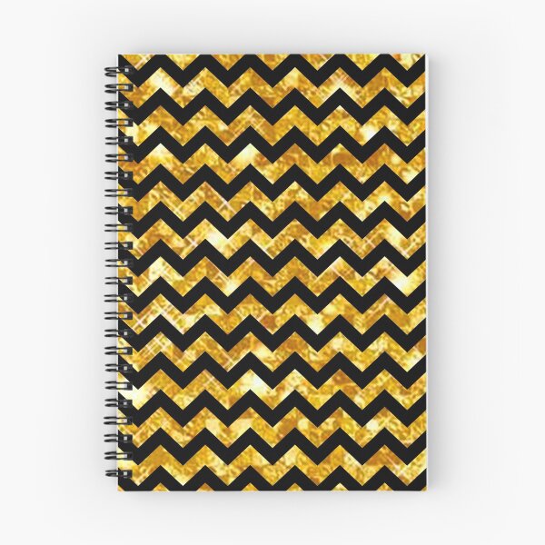 Aperçu de l'œuvre Glitter Doré et Noir Chevron créée et vendue par 85leobar85.