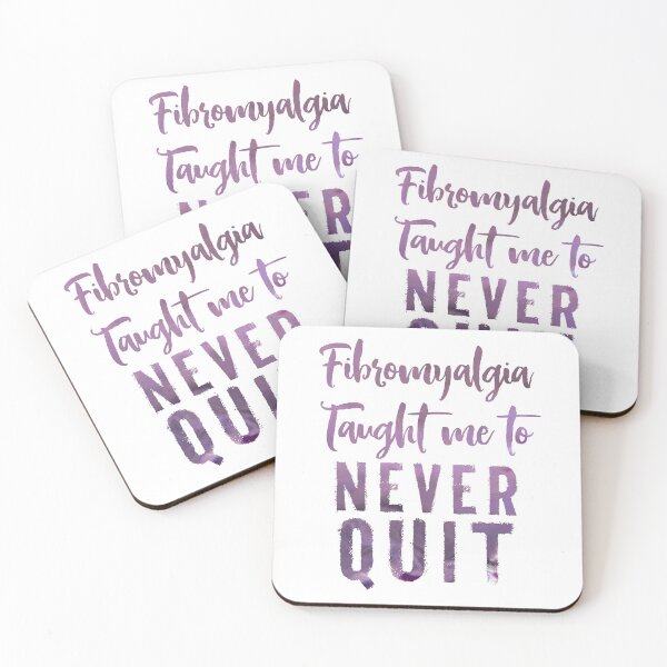 Item preview, Fibromyalgia taught me to never quit, Fibro Flair, disability swag, workout brag designed and sold by IndependentLife.