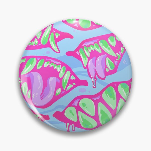 Item preview, Bocas con dientes grandes y afilados, violentamente rosa designed and sold by PixelsArtStall.