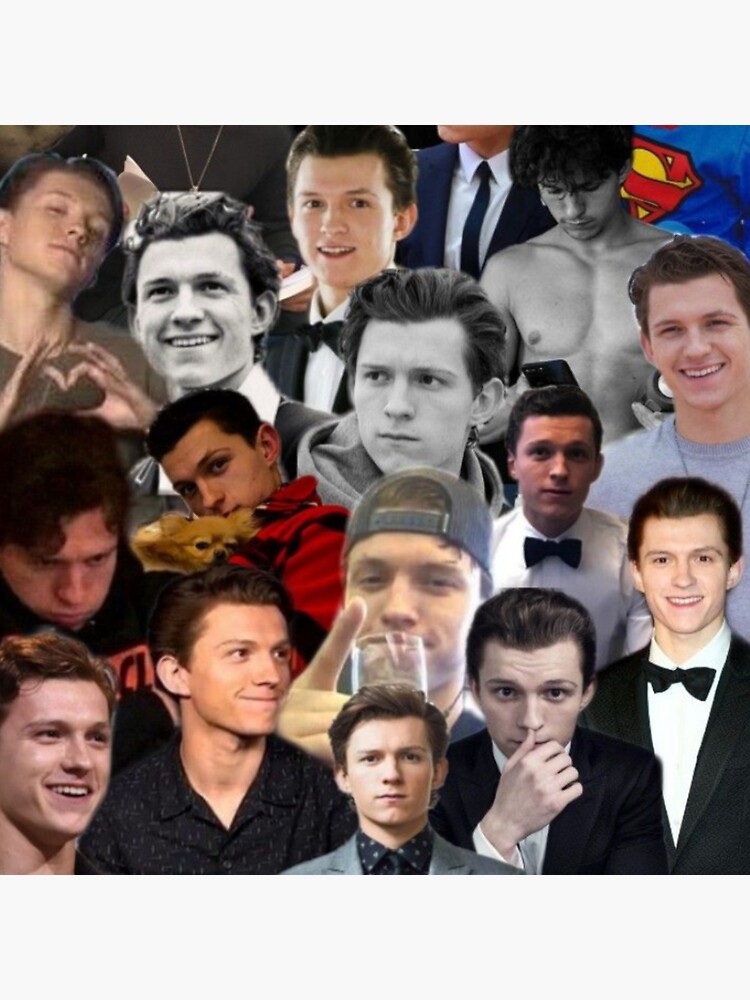 Tom Holland Collage Sticker For Sale By Rs Arts Redbubble 