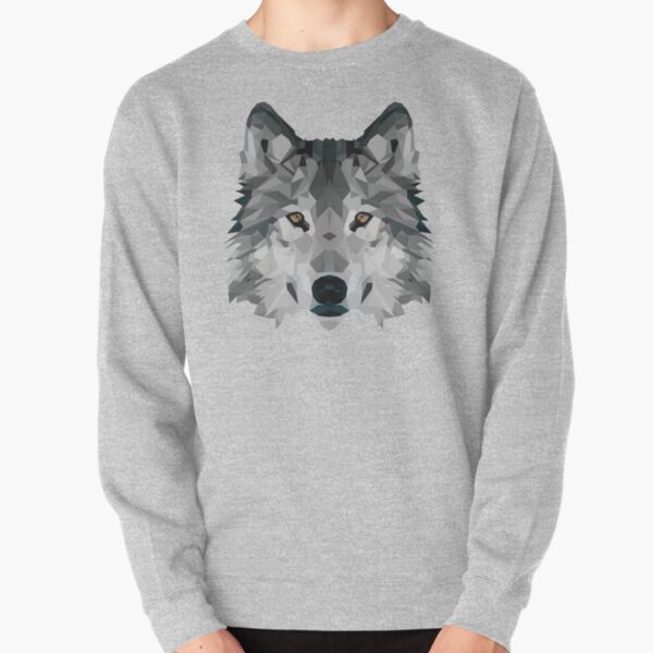 wolf head hoodie