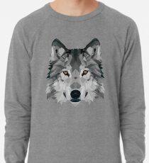 Kristalliner Wolf Leichtes Sweatshirt