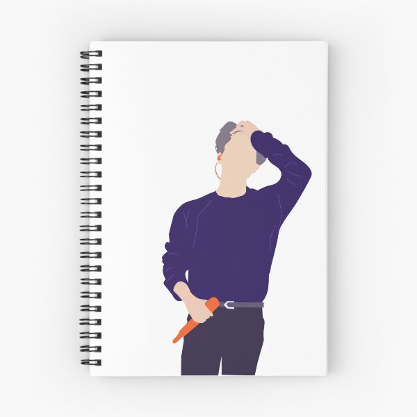 Item preview, bts jimin illustration with his iconic orange mic designed and sold by fireflyarts.