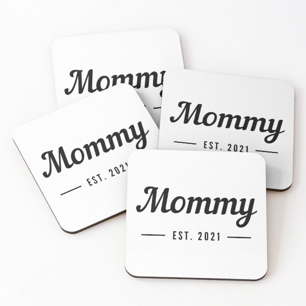 Item preview, Mommy EST. 2021. Perfect for the New Mom or Mom To Be. designed and sold by That Cheeky Tee.