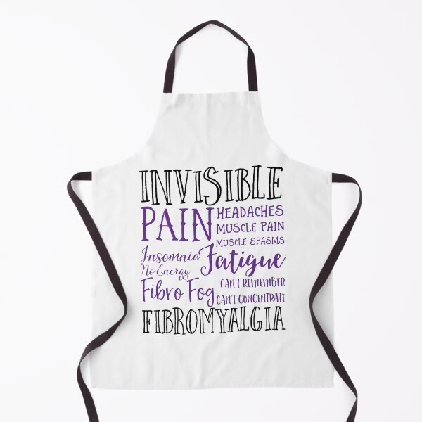 Item preview, Invisible Fibromyalgia list the symptoms, Fibro Flair, disability swag designed and sold by IndependentLife.