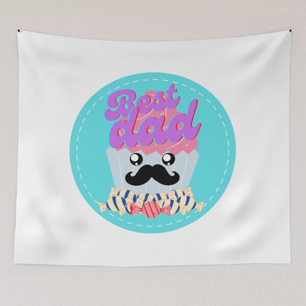 Item preview, best dad sweet cupcake design  designed and sold by Phiiilo.
