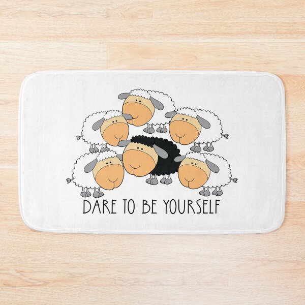 Item preview, Dare to be Yourself cute sheep designed and sold by Teelogic.