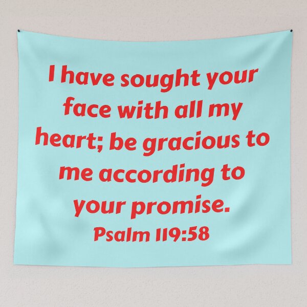Item preview, Bible Verse Psalm 119:58 designed and sold by Prayingwarrior.
