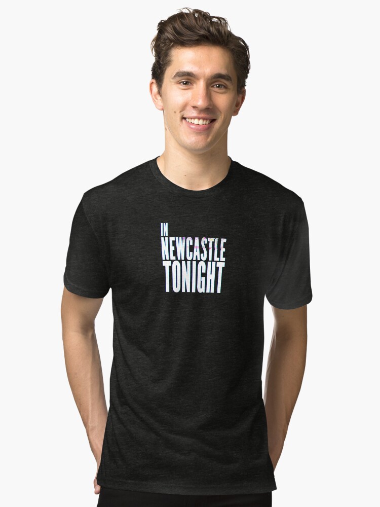Thumbnail 1 of 6, Tri-blend T-Shirt, Logo w. White - NIGHT TIME designed and sold by innewytonight.