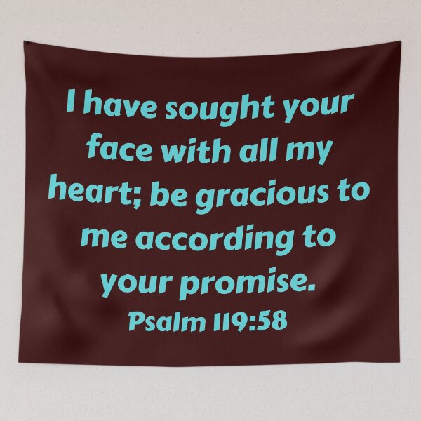 Item preview, Bible Verse Psalm 119:58 designed and sold by Prayingwarrior.