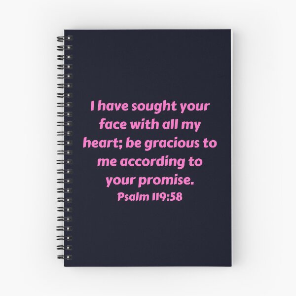 Artikelvorschau, Bible Verse Psalm 119:58 entworfen und verkauft von Prayingwarrior.