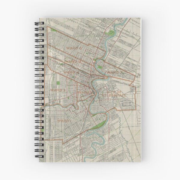Item preview, Vintage Map of Winnipeg Canada (1917) designed and sold by BravuraMedia.