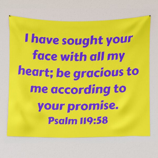 Item preview, Bible Verse Psalm 119:58 designed and sold by Prayingwarrior.