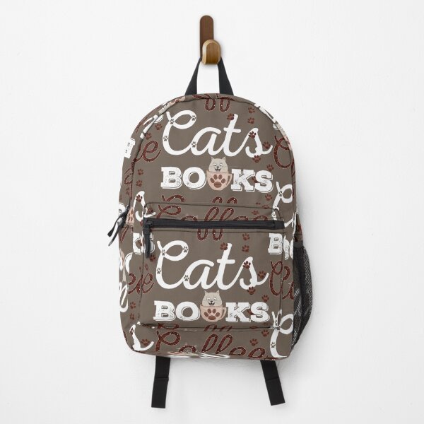 Item preview, Cats Books Coffee - Funny Cat Book & Coffee Lover designed and sold by r-silver.