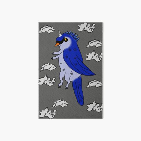 Black and White Blue Jay Art Board Print for Sale by Pencil-Art