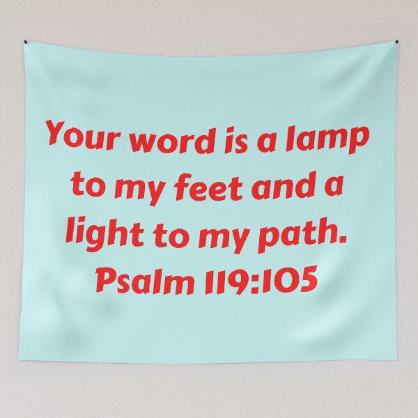 Item preview, Bible Verse Psalm 119:105 designed and sold by Prayingwarrior.