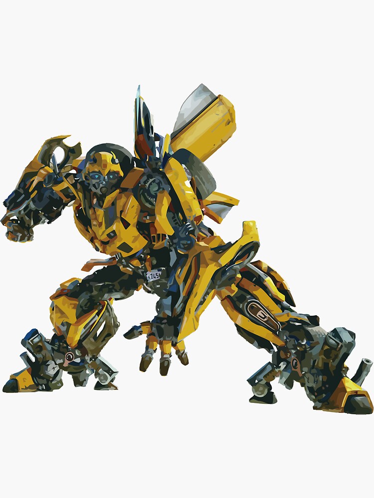 TRANSFORMERS Movie BUMBLEBEE Promo Shot Full Body Window Cling Sticker NEW