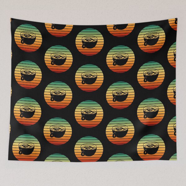 Item preview, Coffee Vintage Retro Sunset designed and sold by crazycoffeefan.