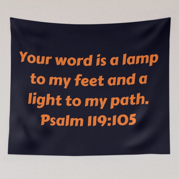 Item preview, Bible Verse Psalm 119:105 designed and sold by Prayingwarrior.