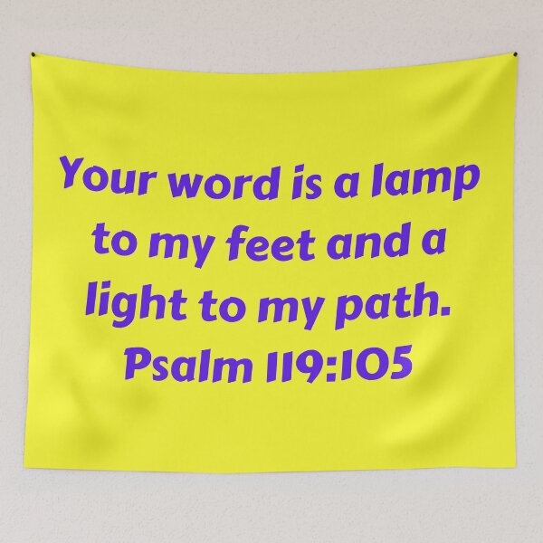 Item preview, Bible Verse Psalm 119:105 designed and sold by Prayingwarrior.