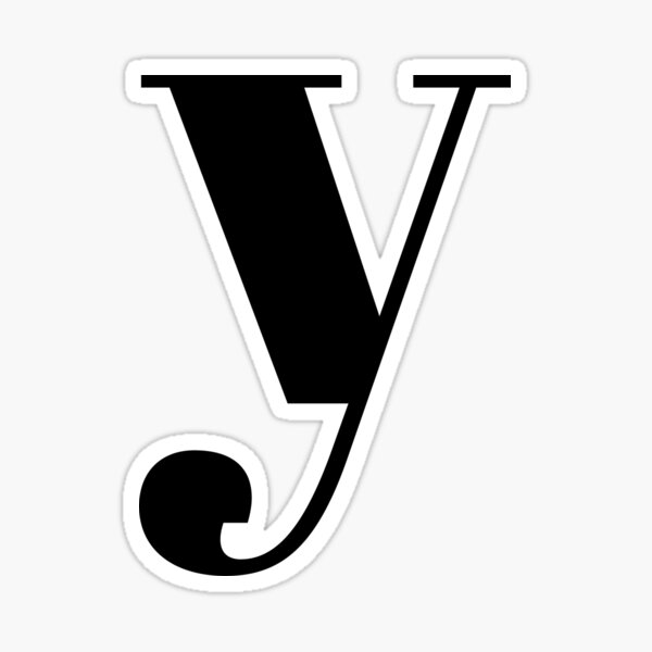 Item preview, "y" initial designed and sold by gracehertlein.