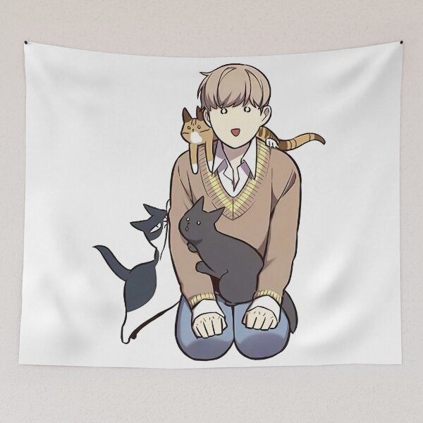 Item preview, Jiwo Seo And Cats designed and sold by VadaDutton.