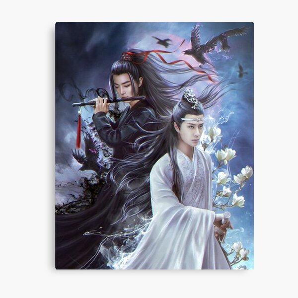 black devil and white angel Metal Print