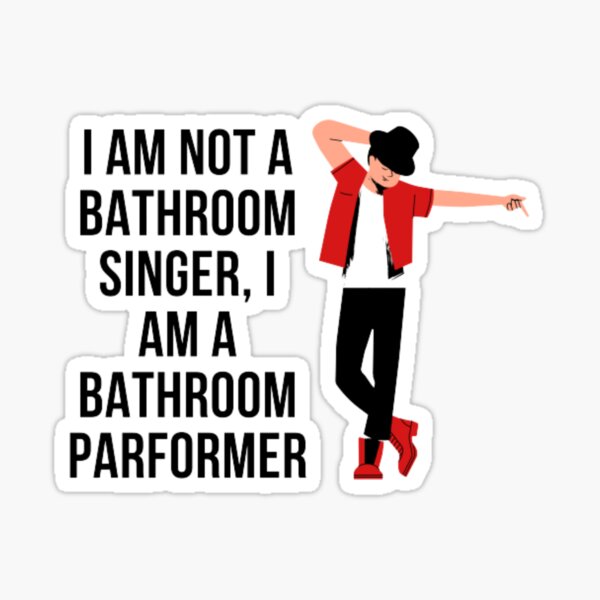 bathroom-singer-sticker-by-uddeshp-redbubble