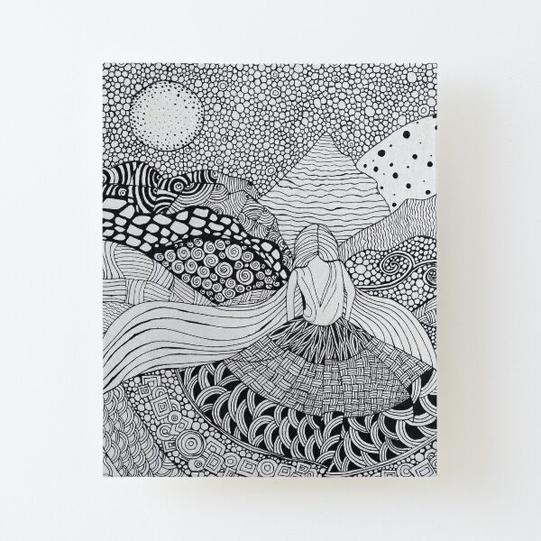 Canvas Pen and Wash: Zentangle Style