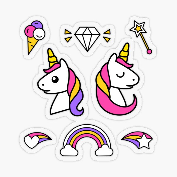 Cute Unicorn Sticker - Cute Unicorn - Discover & Share GIFs