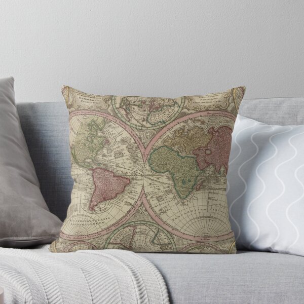 Item preview, Vintage Map of The World (1730) 2 designed and sold by BravuraMedia.