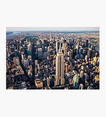Aerial Empire State Building and Central Park Photographic Print