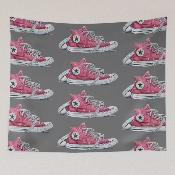Item preview, Maroon Red Sneakers (dimgrey background) designed and sold by SandraWarmerdam.