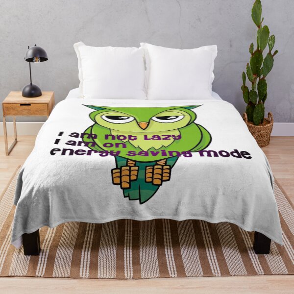 Item preview, I am not lazy Owl designed and sold by Shopper Stop.