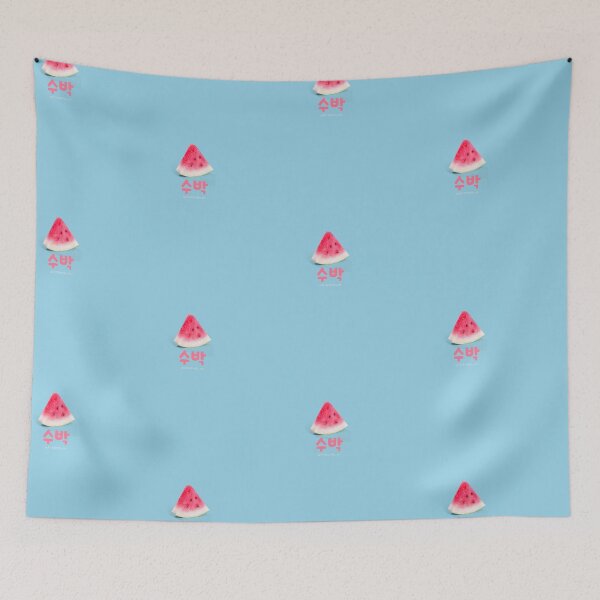 Item preview, Sugar Watermelon Light Blue - 수박, hanguel designed and sold by REINVIGORATED.